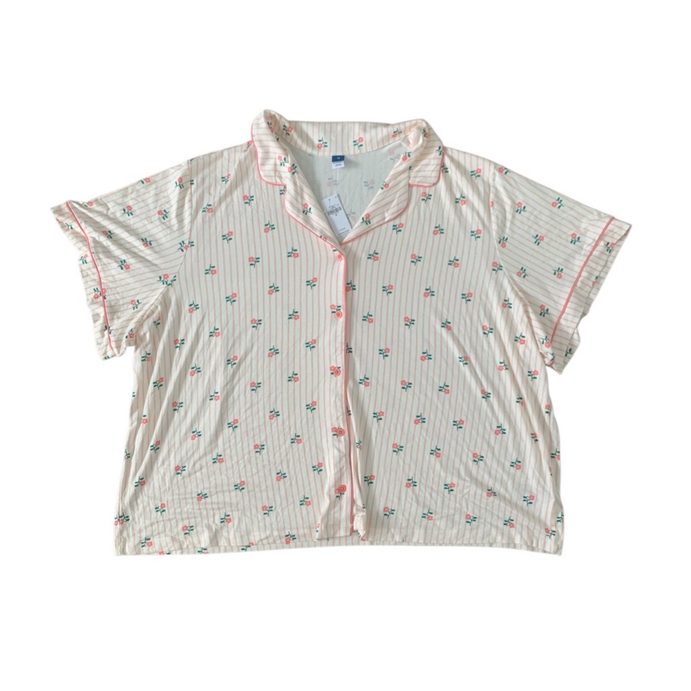 Plus size women pajama floral set